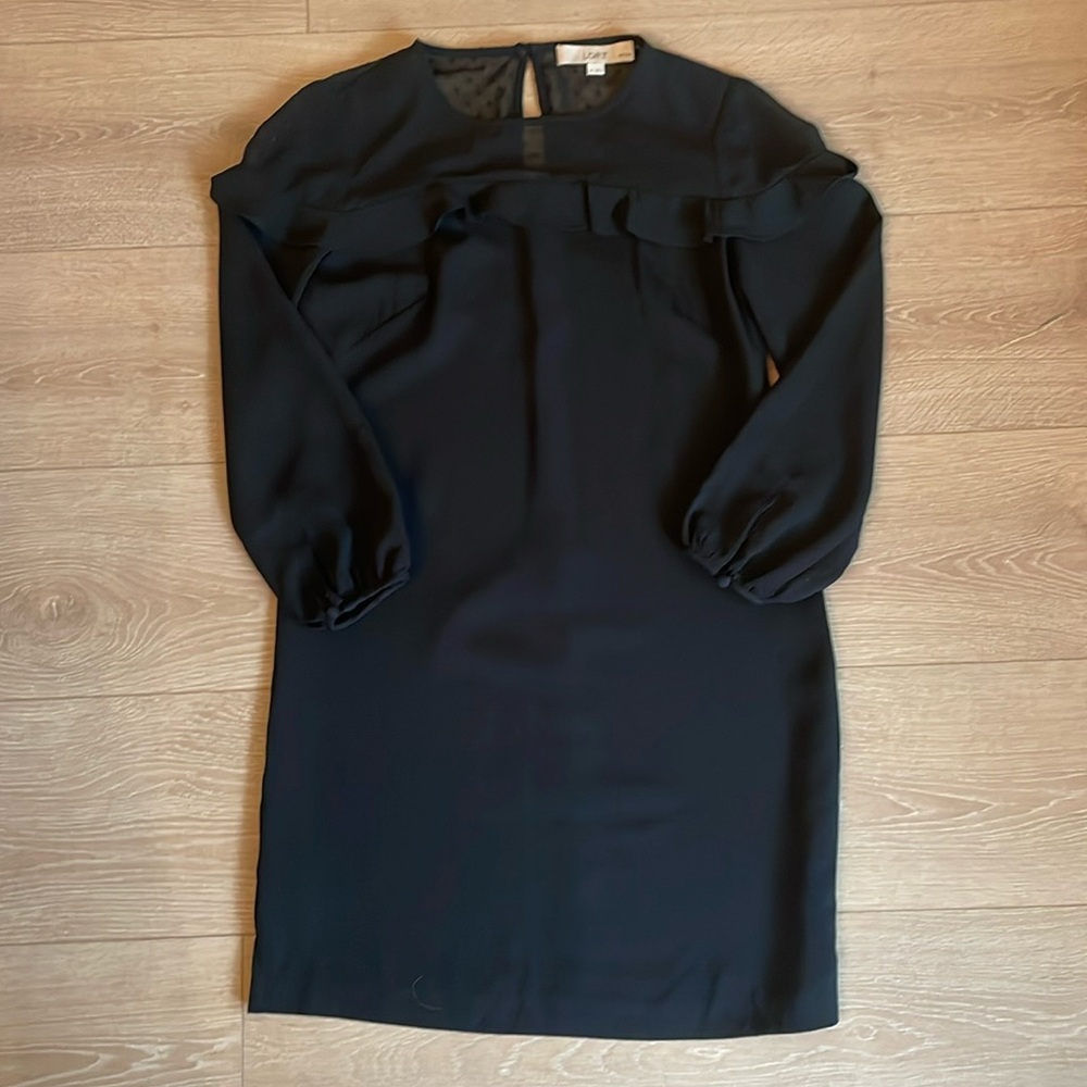 Loft black shift dress